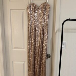 Sequin Strapless Dress from Melanie Harris featured on Brides of Beverly Hills